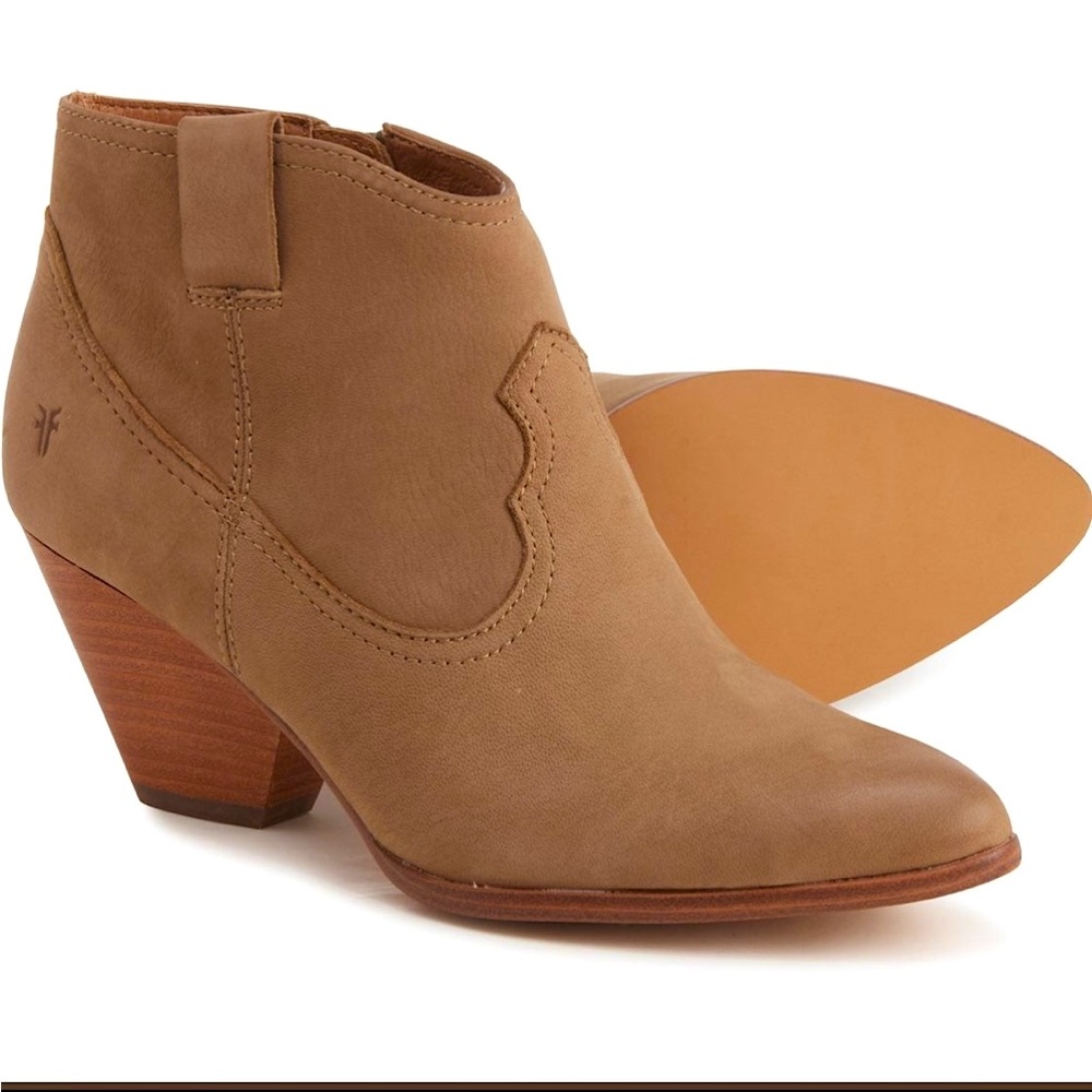 NIB Frye Rory Western Leather Ankle Boots/Booties